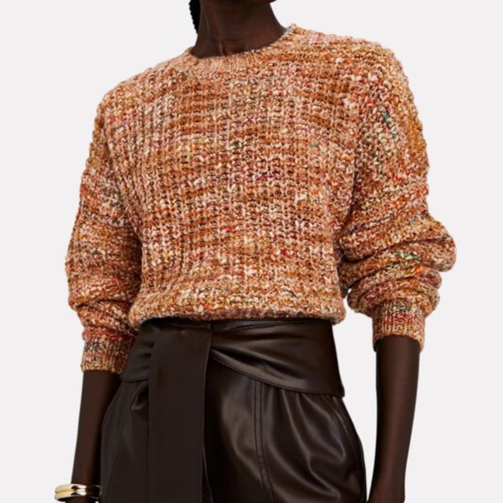 FRAME Marled Crewneck Sweater. - Picture 3 of 9